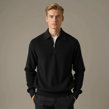 Aspen Knitted Zip-Up Sweater